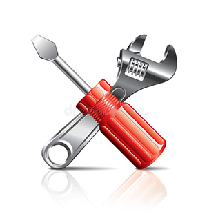 Screwdriver and wrench